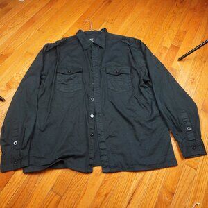 Members Property Shirt Mens 3XL Black Button Up y2k